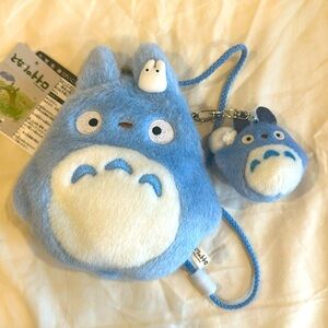 Studio Ghibli My Neighbor Totoro Purse Middle Totoro/ Small Totoro and Keychain